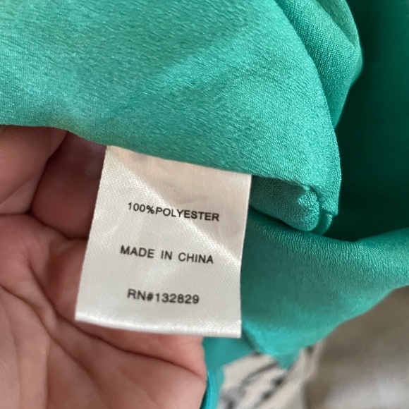 Superdown Teal Cowl Neck Mini Dress - Picture 5 of 6